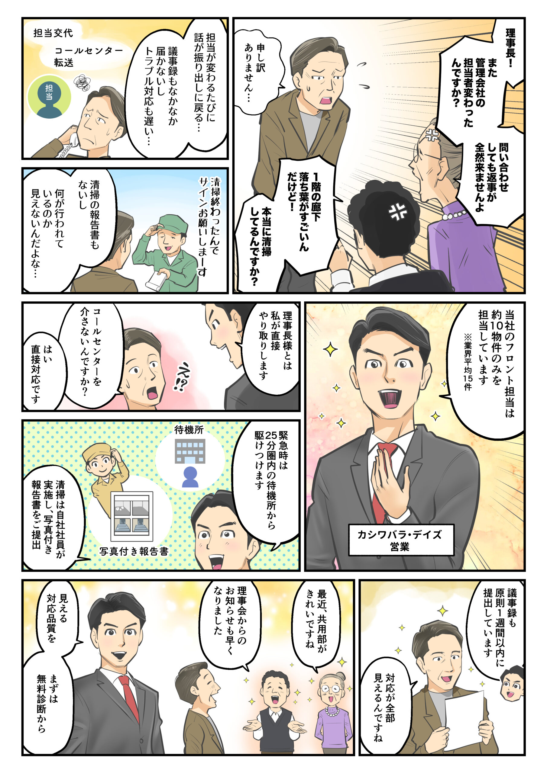 漫画でわかるマンション管理：担当が変わるたびに、もう一度説明